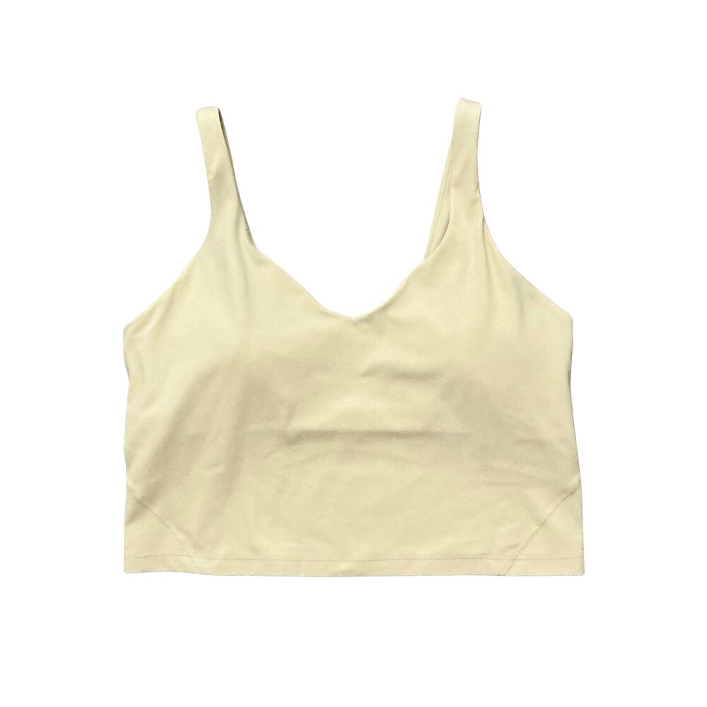 Lululemon Align Tank Top Beige Light Support Built-In Bra Size 12